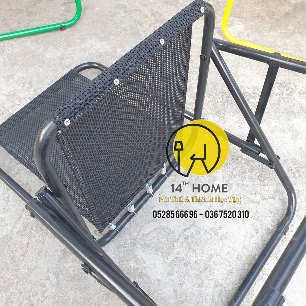 GHẾ LƯỚI XẾP GẬP Khung Sắt Tĩnh Điện Lưới Nhựa Dù Lò Xo cho Quán Trà Chanh, Cafe Vỉa Hè, Trà Sữa, Câu Cá | BigBuy360 - bigbuy360.vn