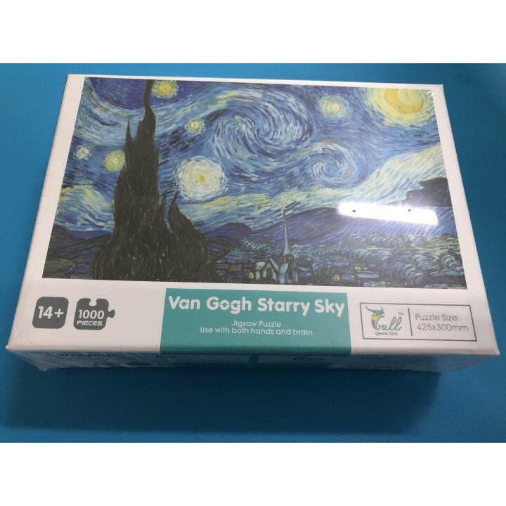 Bộ Tranh Ghép Xếp Hình 1000 Chi Tiết Van Gogh Starry Sky Thú Vị Cao Cấp