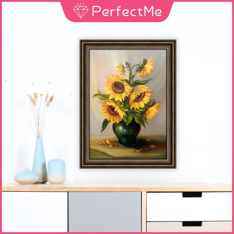 Bộ Tranh Đính Đá 5D Tự Làm 30x40cm Hình Bông Hoa Trang Trí Nhà Cửa