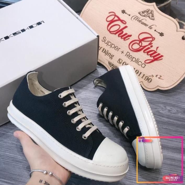 Giày thể thao,Giày sneaker,Giày 𝐫𝐢𝐜𝐤 𝐨𝐰𝐞𝐧, RO thấp cổ đế thơm vani -p1 -V1