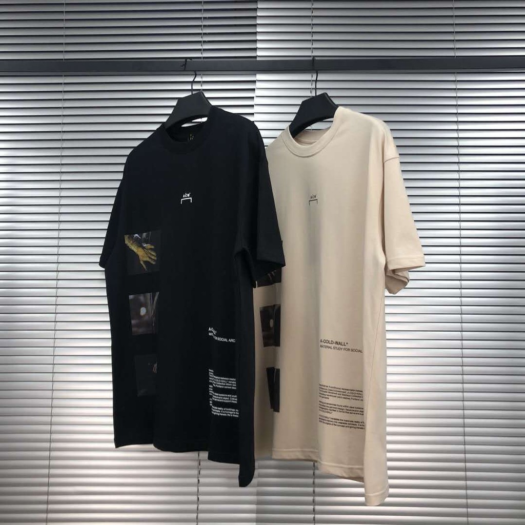 Áo thun ngắn tay A-COLD-WALL* material study T-shirt fw20