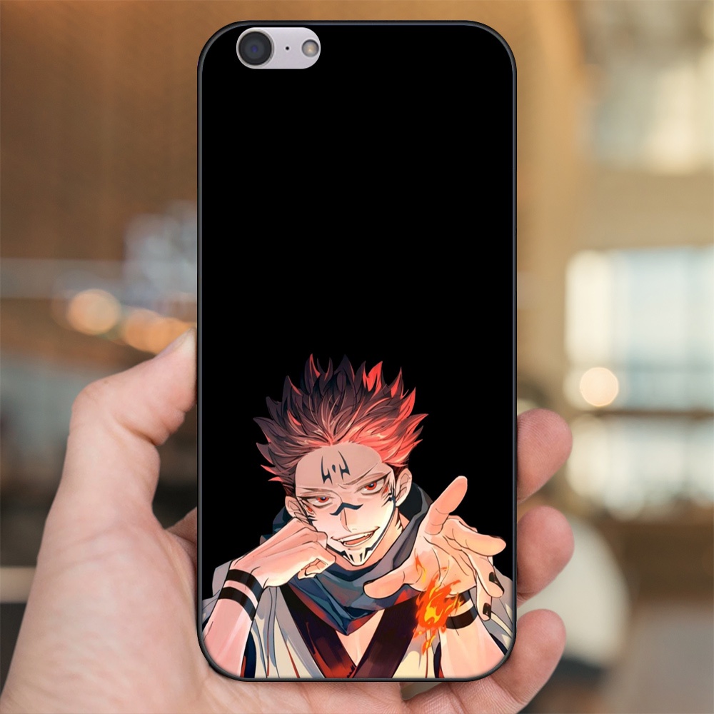 Ốp lưng Oppo A39, F3 Lite viền đen in hình Yuji Jujutsu Kaisen