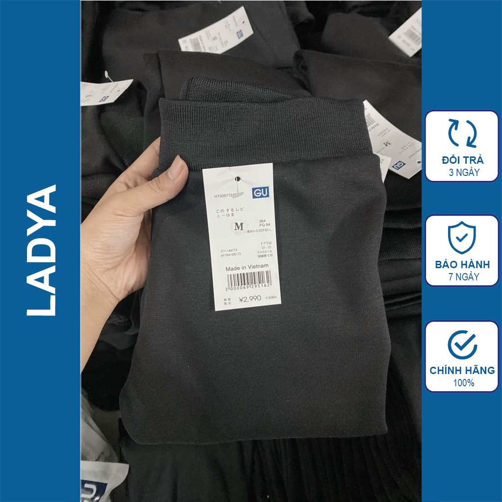 Quần legging nữ lót lông GU cạp cao dày dặn LADYA STORE | WebRaoVat - webraovat.net.vn