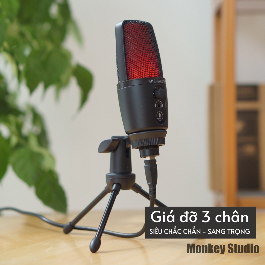 Micro Thu Âm Cổng USB Máy Tính NMC 9793 Dùng Livestream, Dạy Học Online, Podcast, Lồng Tiếng Video, Vlog Youtube, Tiktok