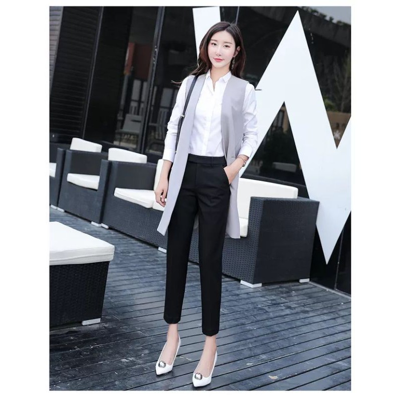 Quần âu nữ công sở trung niên thiết kế chất vải 2 biên dày cao cấp hàng vnxk đẹp kiểu Quần tây học sinh dáng hàn quốc | BigBuy360 - bigbuy360.vn