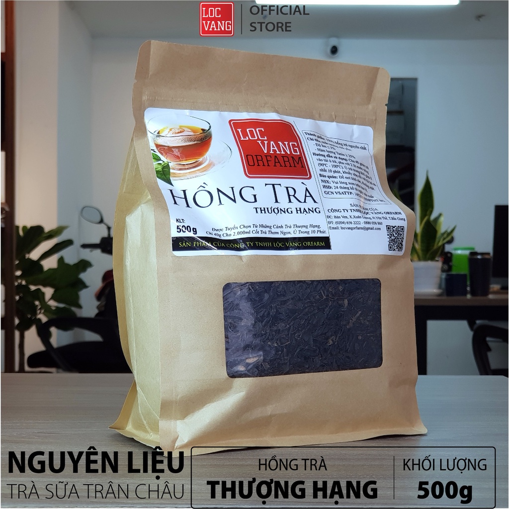 [Mã GROSALE giảm 10% đơn 150K] Hồng Trà, Trà Đen Nguyên Liệu Làm Trà Sữa Trân Châu THƯỢNG HẠNG 500g