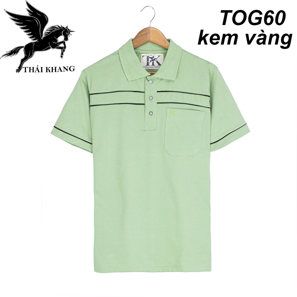 áo thun nam có cổ trung niên vải cotton do Thái Khang đặt riêng từ nước ngoài loại áo thun nam form rộng | BigBuy360 - bigbuy360.vn