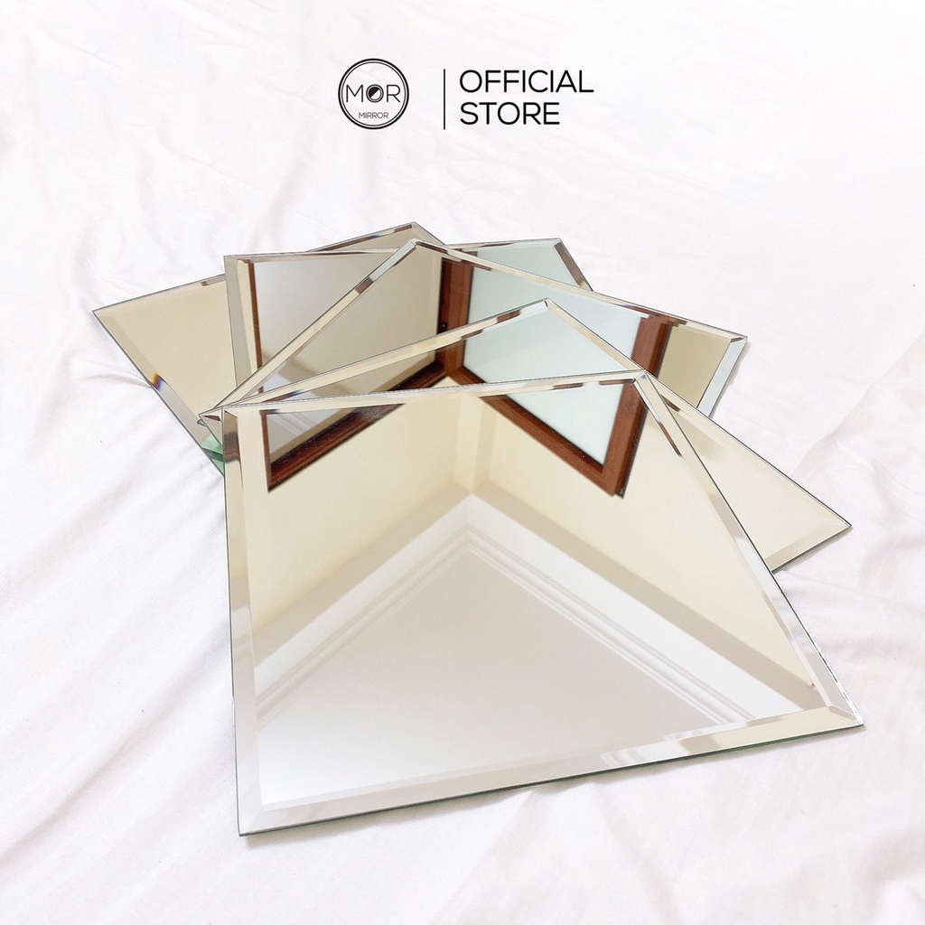Gương Dán Tường Toàn Thân Cao Cấp Mor Mirror Nội Thất Decor Phòng Kích Thước 25X25Cm