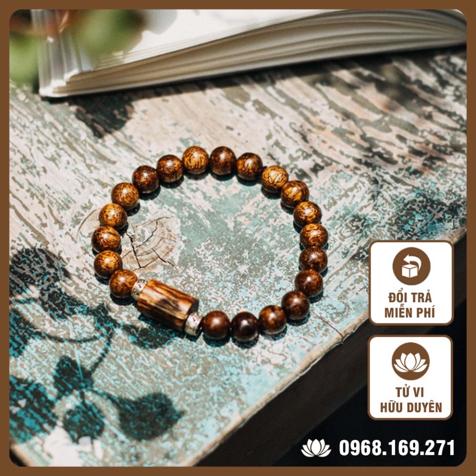 Vòng Trầm Hương Tự Nhiên Mix Bạc - Đốt Trầm 💕FREESHIP💕 vòng đeo tay thanh lịch, Đổi trả miễn phí, Xem Tử vi hữu duyên | BigBuy360 - bigbuy360.vn