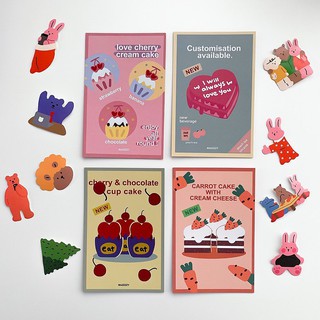 Set 4 Tấm Postcard Dễ Thương