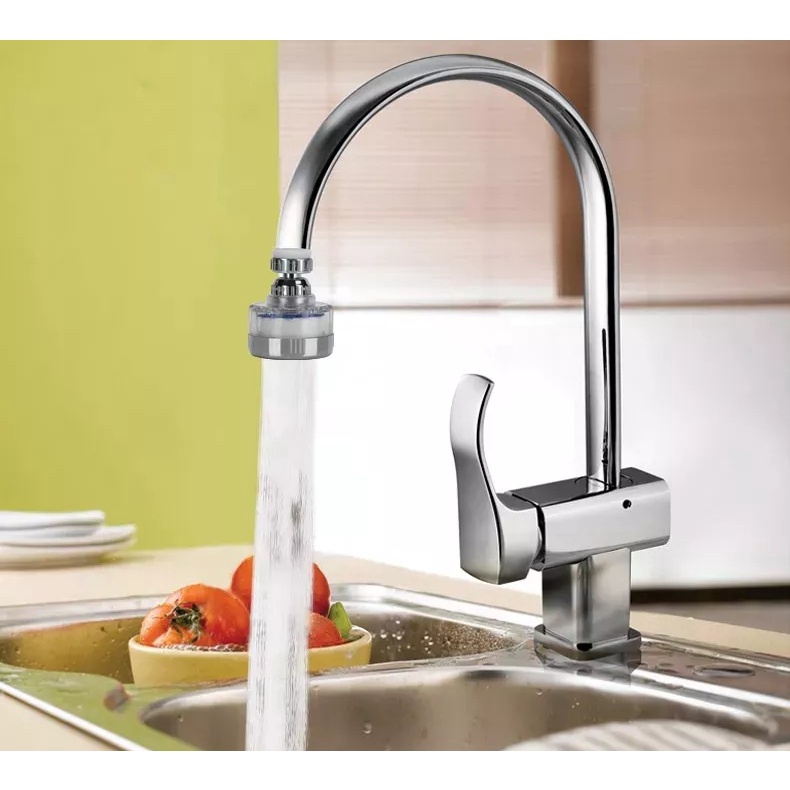 Đầu vòi tăng áp lọc bông loại 6cm, lọc sạch nước cho vòi Lavbo vòi rửa chén