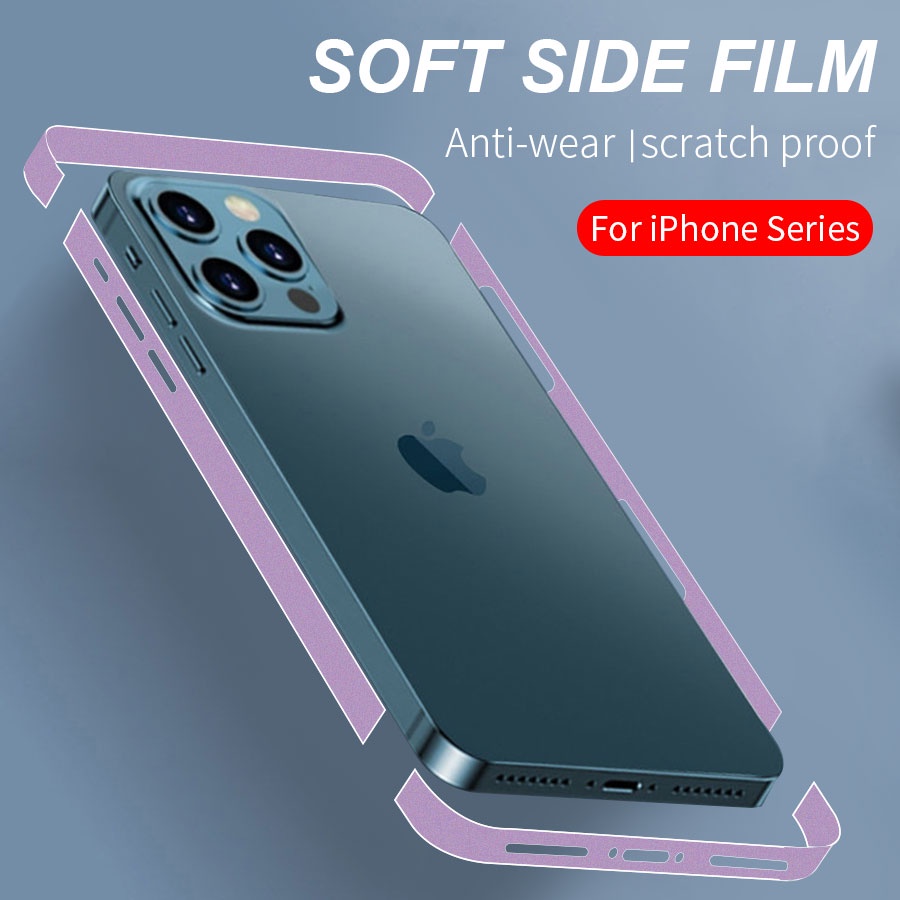 Miếng dán PPF cao cấp dán viền bảo vệ Cho IPhone 13 12 Pro Max Mini