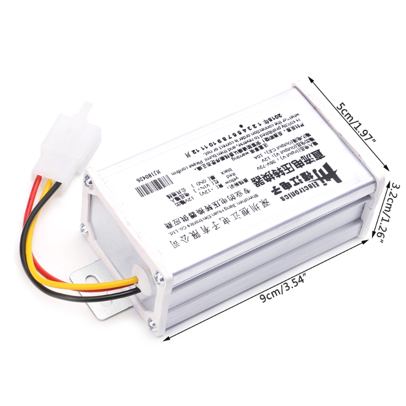 Bộ chuyển đổi điện áp từ 36v 48v 72v Sang 12v 10a 120w cho xe đạp điện