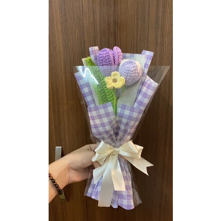 Bó Hoa 3 Bông Tulip Tím