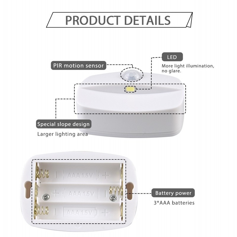 Đèn led gắn tường cảm ứng chuyển động không dây chất lượng cao
