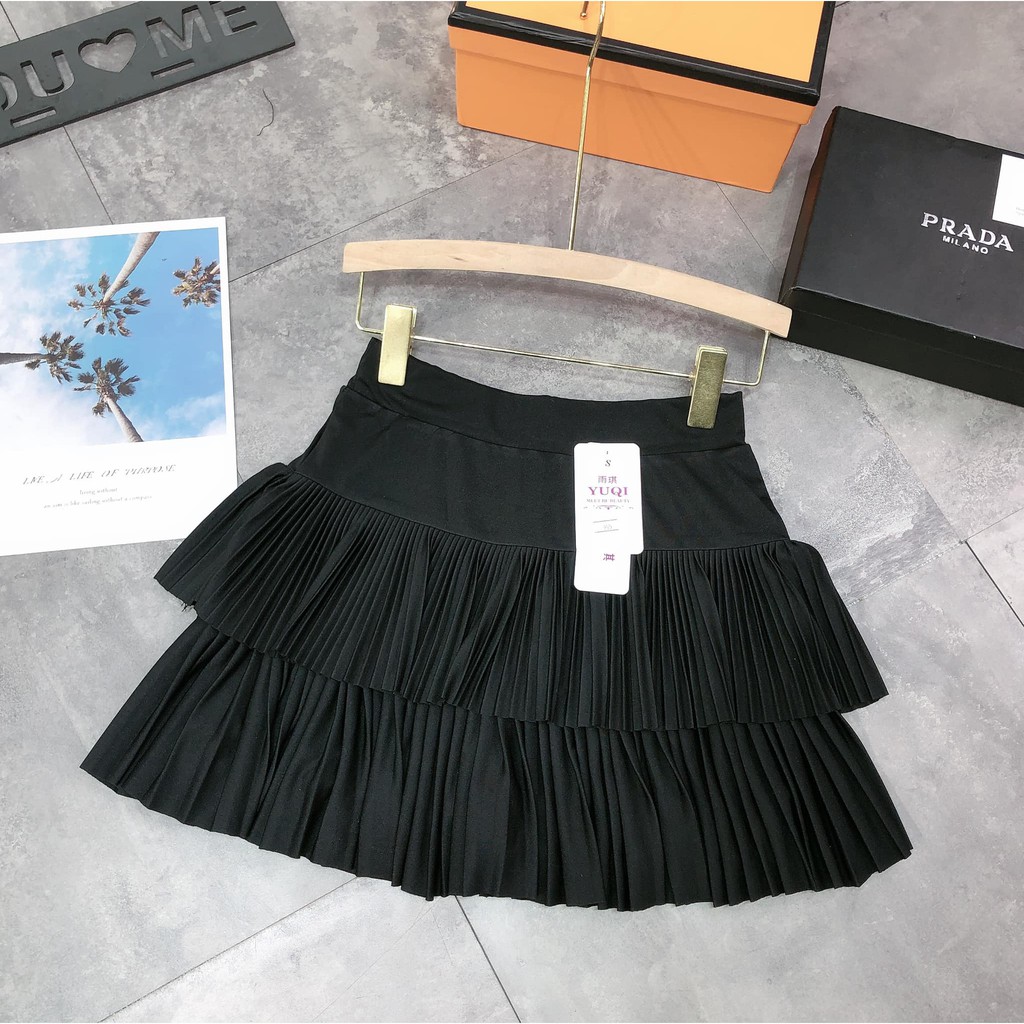 Chân váy đen ly nhỏ 2 tầng mã 995 ( kèm ảnh thật, video ) | BigBuy360 - bigbuy360.vn