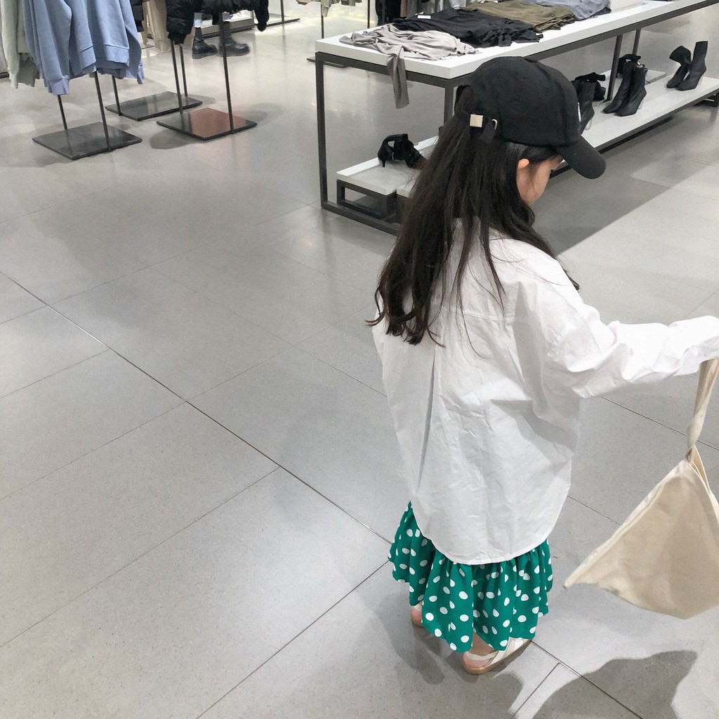 Chân Váy Chấm Bi Xanh Lá B63 bé gái 20974