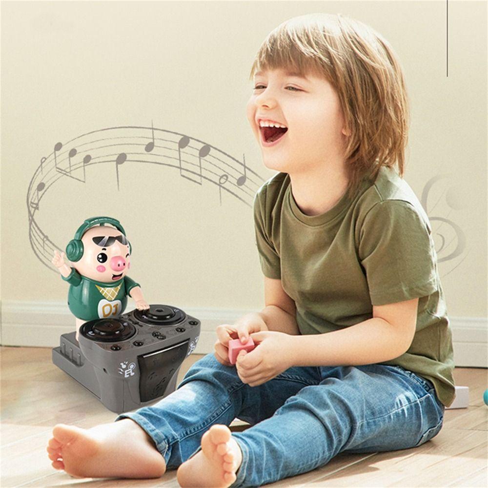 Đồ Chơi Chú Heo DJ REBUY1 Có Đèn Và Nhạc Vui Nhộn Cho Bé Gái