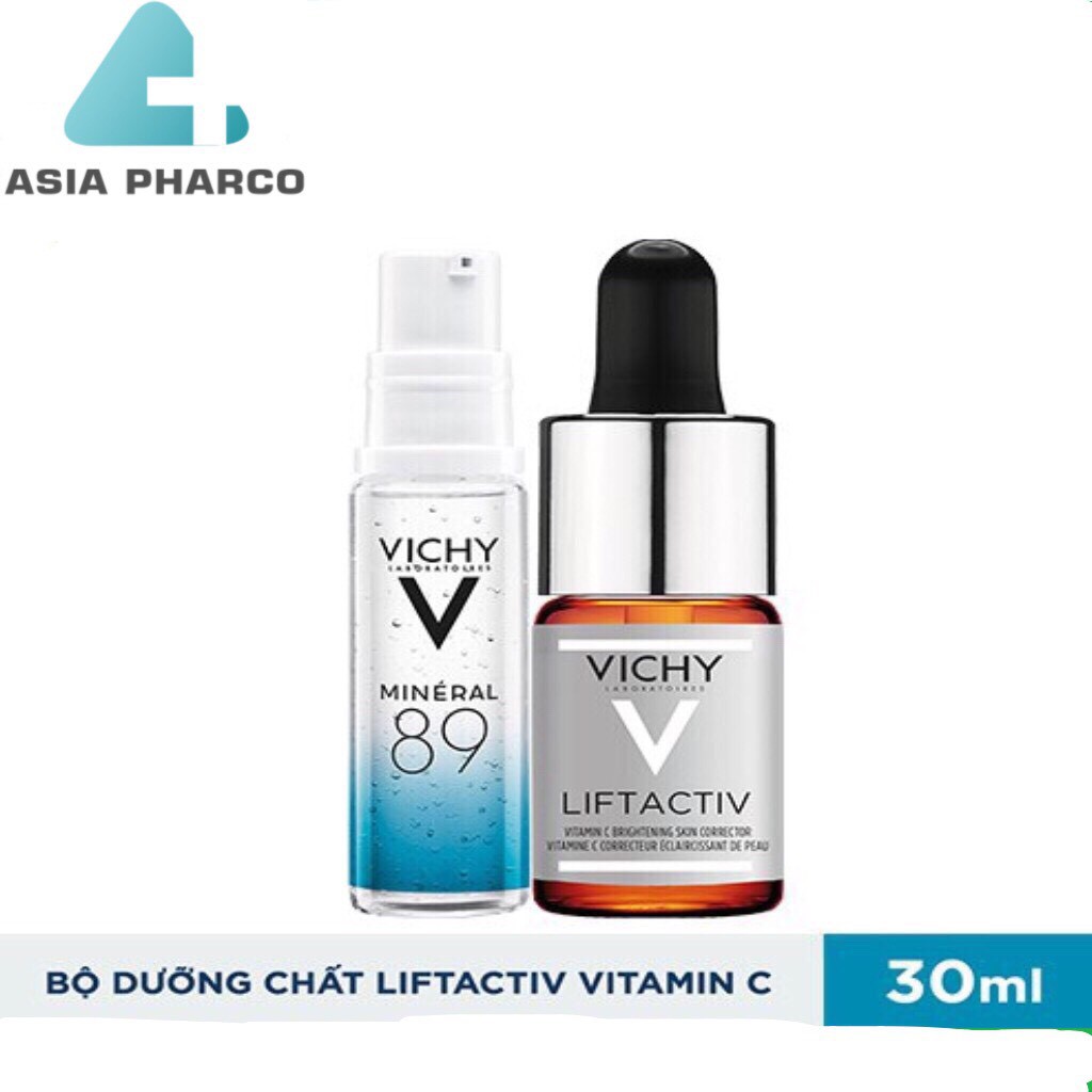 Bộ serum 15% Vitamin C nguyên chất làm sáng và cải thiện da lão hóa Vichy