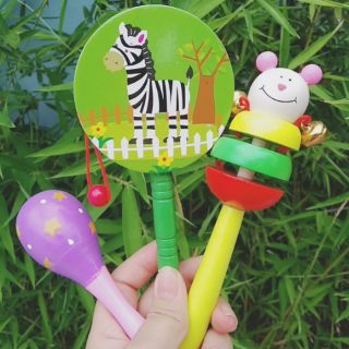 Combo 3 lục lạc gỗ