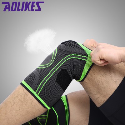 AOLIKES AL 7720  Băng bảo vệ đầu gối thể thao có cuốn, đai hỗ trợ đầu gối chống trượt chuyên gym chính hãng