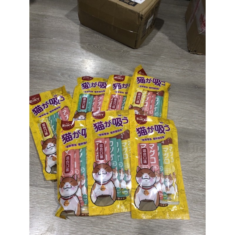 SÚP THƯỞNG ZIIKY GÓI 6 THANH, BỔ SUNG DINH DƯỠNG CẦN THIẾT CHO CÁC BOSS