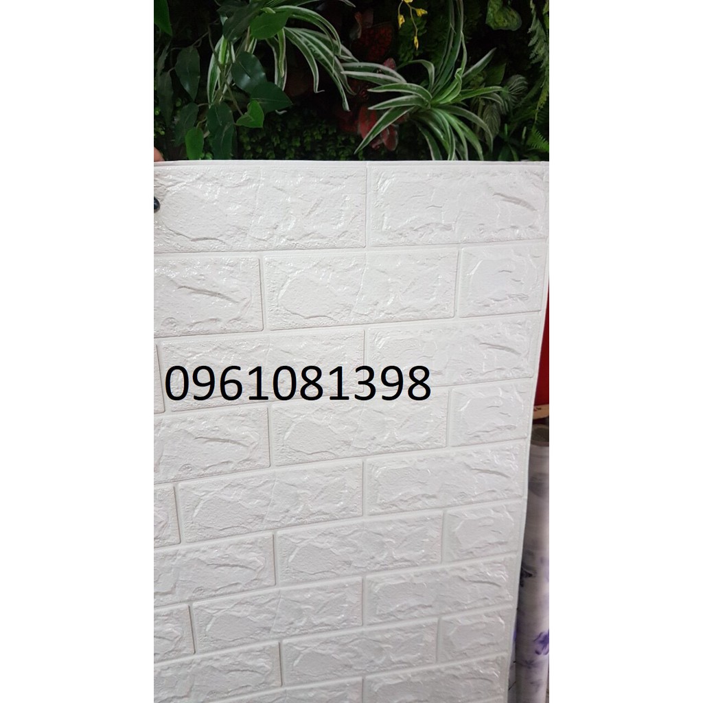 { THANH LÝ }Xốp Dán Tường Giả Gạch Khổ 70x77cm