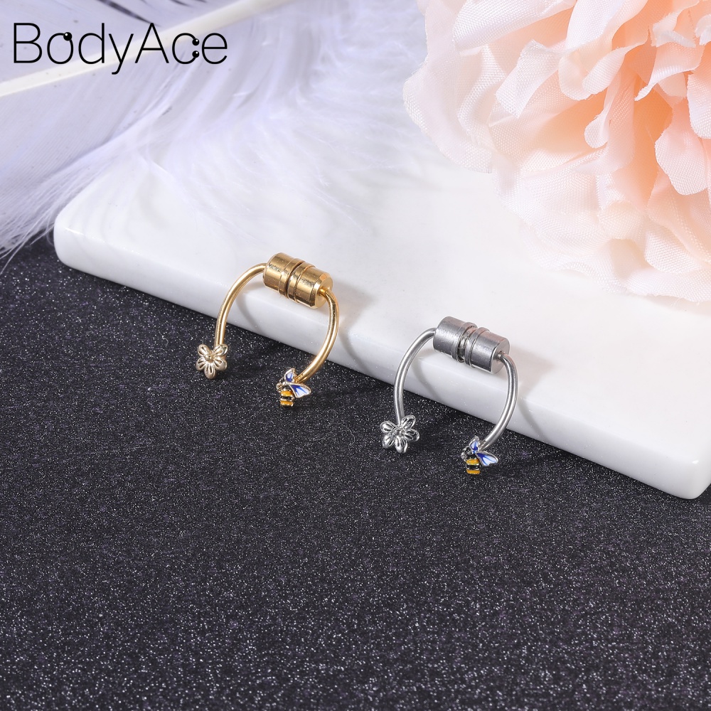 1 Khuyên Mũi Hình Bông Hoa Bằng Đồng Không Xỏ Lỗ