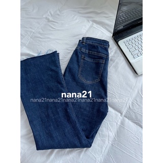 Quần jeans ống loe co dãn