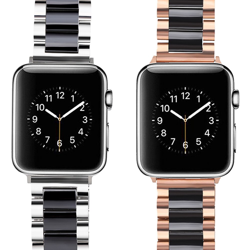 Dây Đeo Tay Bằng Thép Không Gỉ Cho Đồng Hồ Thông Minh Apple Watch 6 Se 5 4 3 2 1 38mm 42mm 40mm 44mm