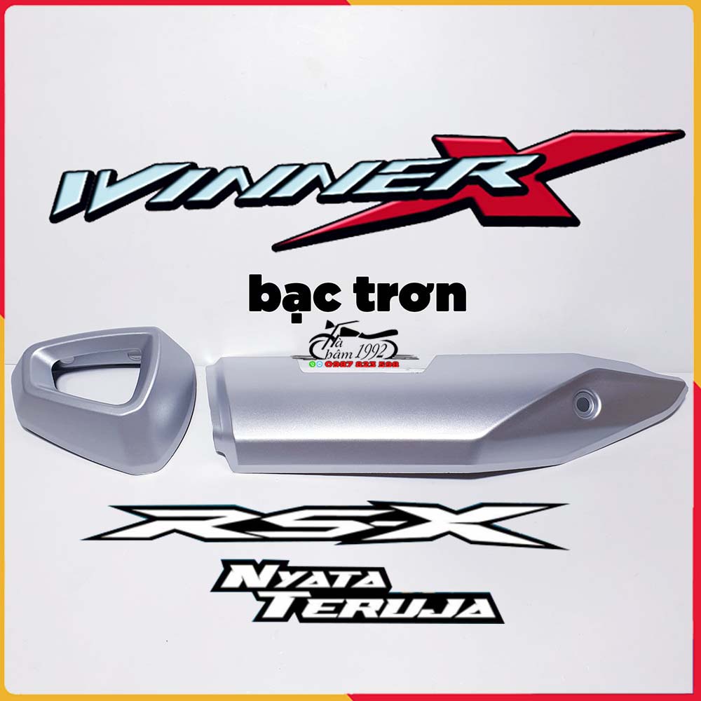 Honda RSX 150 muffler cover (Winner X V2, V3, 2022) - Ốp Pô RSX malaysia - Ốp Pô WInner X 2019 - 2022