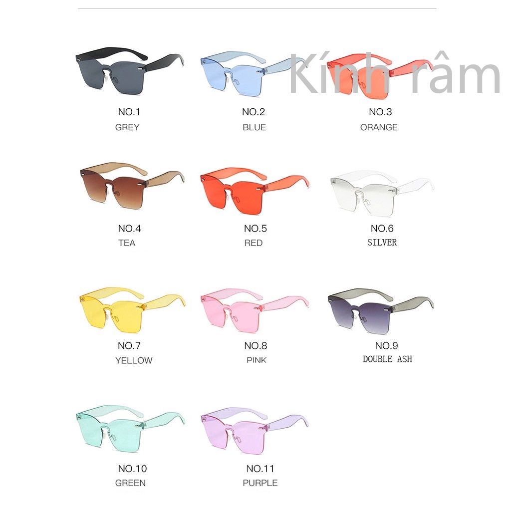 Kính mát không gọng độc đáo cho nữ