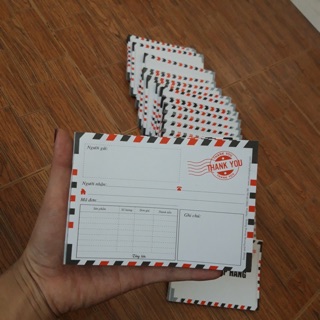 Combo 12q phiếu ship hàng bì thư a6 1 liên 100 tờ