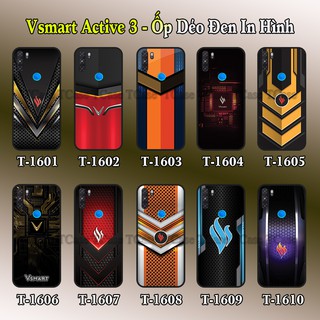 Ốp lưng Vsmart Active 3 dẻo đen in hình Logo Vsmart Thiết Kế Đẹp