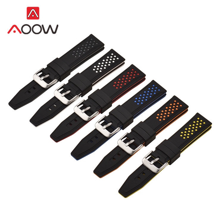 SAMSUNG Dây Đeo Silicon Mềm 20mm 22mm 24mm 26mm 42mm 46mm Cho Đồng Hồ Thể Thao Amazfit