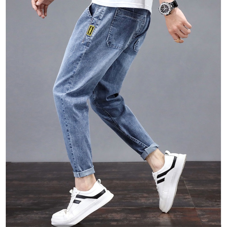 Quần baggy jean nam logo bên cạnh 8025 Pon.mens