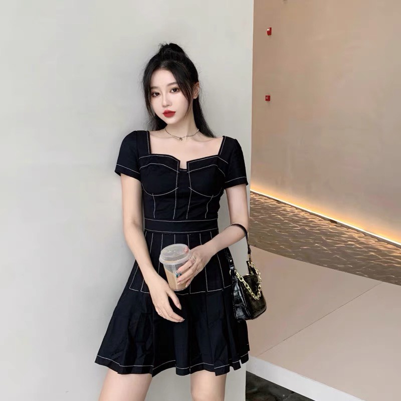 Đầm nữ dáng ôm mini tay ngắn Emilyshop