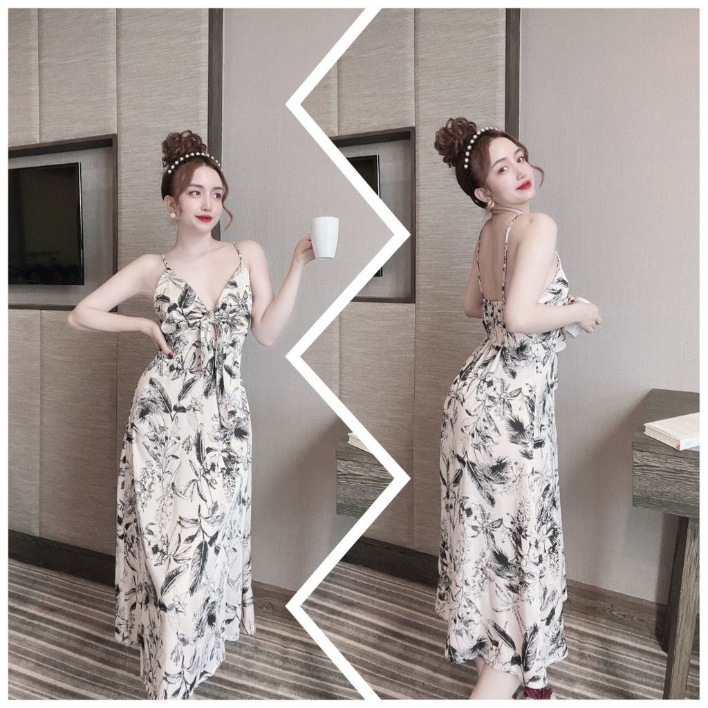 Váy ngủ sexy ❣️FREE SHIP❣️ Đầm ngủ sexy lụa Latin Chất Siêu Mát Dáng Siêu Xinh &lt; 60kg
