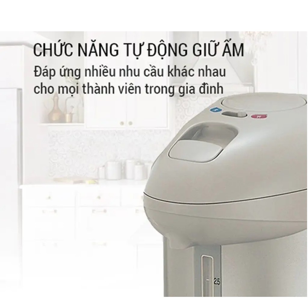 [Chính hãng - Bảo hành 1 năm] Bình Thủy Điện Zojirushi ZOBT-CW-PPQ30-TK (3 lít) - Hàng chính hãng