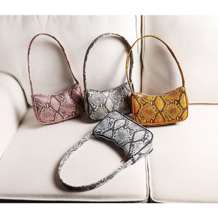 Túi kẹp nách, túi đeo vai vân da trăn quai tròn thời trang thanh lịch KN06 - Túi xách Chip Xinh | BigBuy360 - bigbuy360.vn