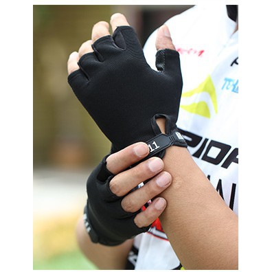 Găng tay chiến thuật 5.11 cao cấp cụt ngón màu đen co giãn dùng đi xe máy, đi du lịch chống nắng da tay