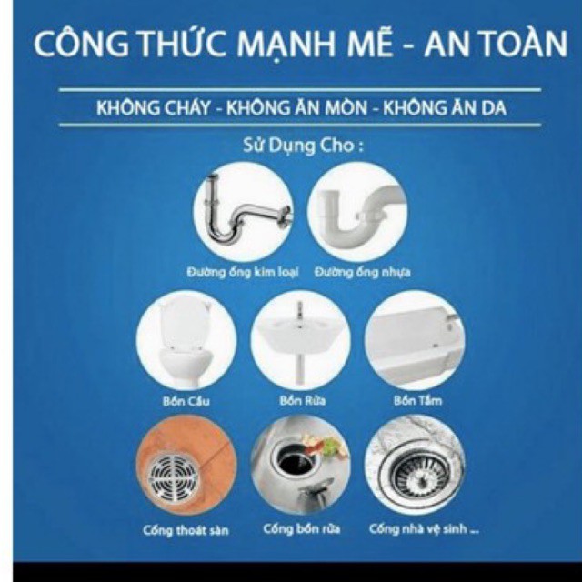 {Loại cực mạnh }Bột thông cống ; thông bồn cầu, ,bột thông tắc