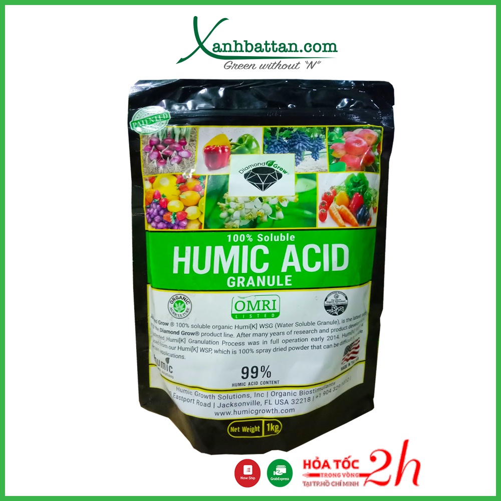 Phân Bón Kích Rễ Acid Humic Bột Nhập Khẩu Từ Mỹ 1 Kg