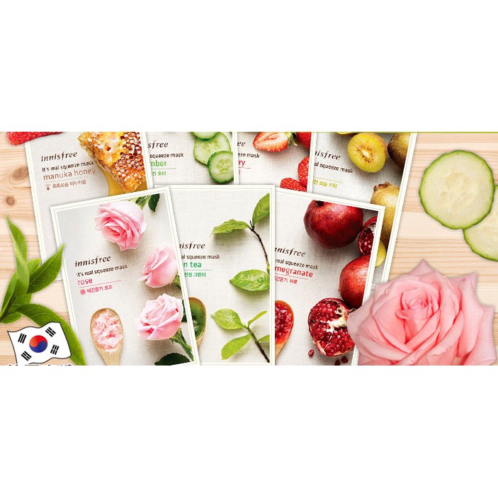 Mặt nạ giấy Innisfree It's real squeeze mask