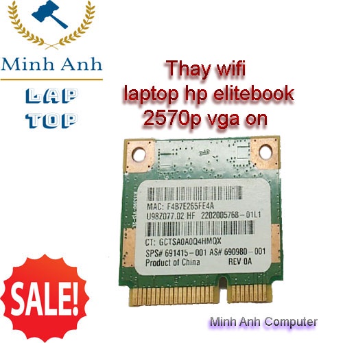 thay wifi laptop hp 2570p,mã wifi RT5390