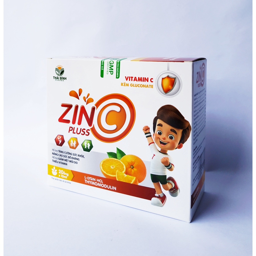 Siro Zinc - Bổ Sung Kẽm Gluconat Và Vitamin C – Giúp Tăng Cường Sức Đề Kháng Cho Bé -  Zin C Gluconat - Hộp 20 Ống