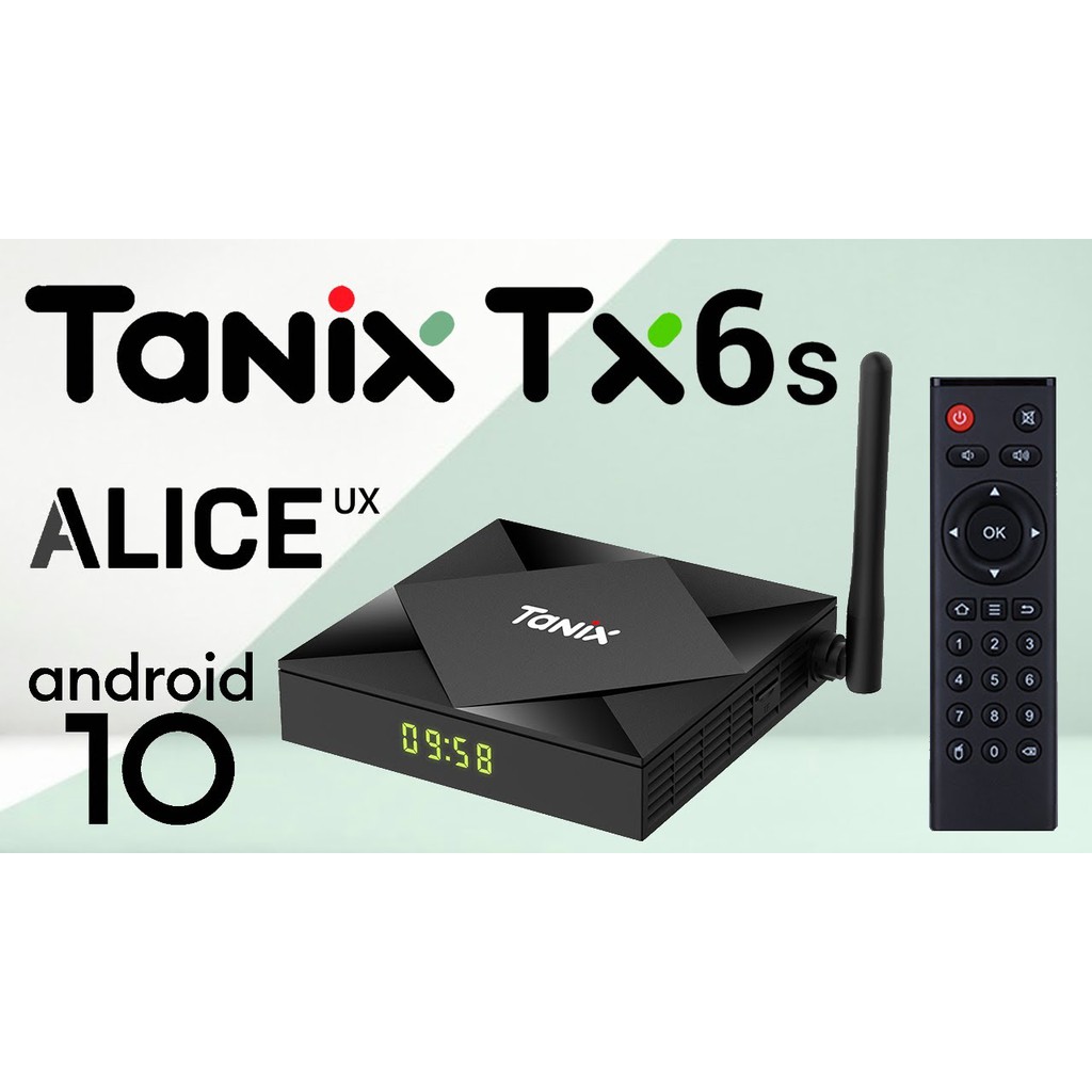  Android TV Box Tanix TX6s, Ram 4GB, Bộ nhớ 32GB, Android TV 10.0, Wifi AC, Bluetooth 5.0