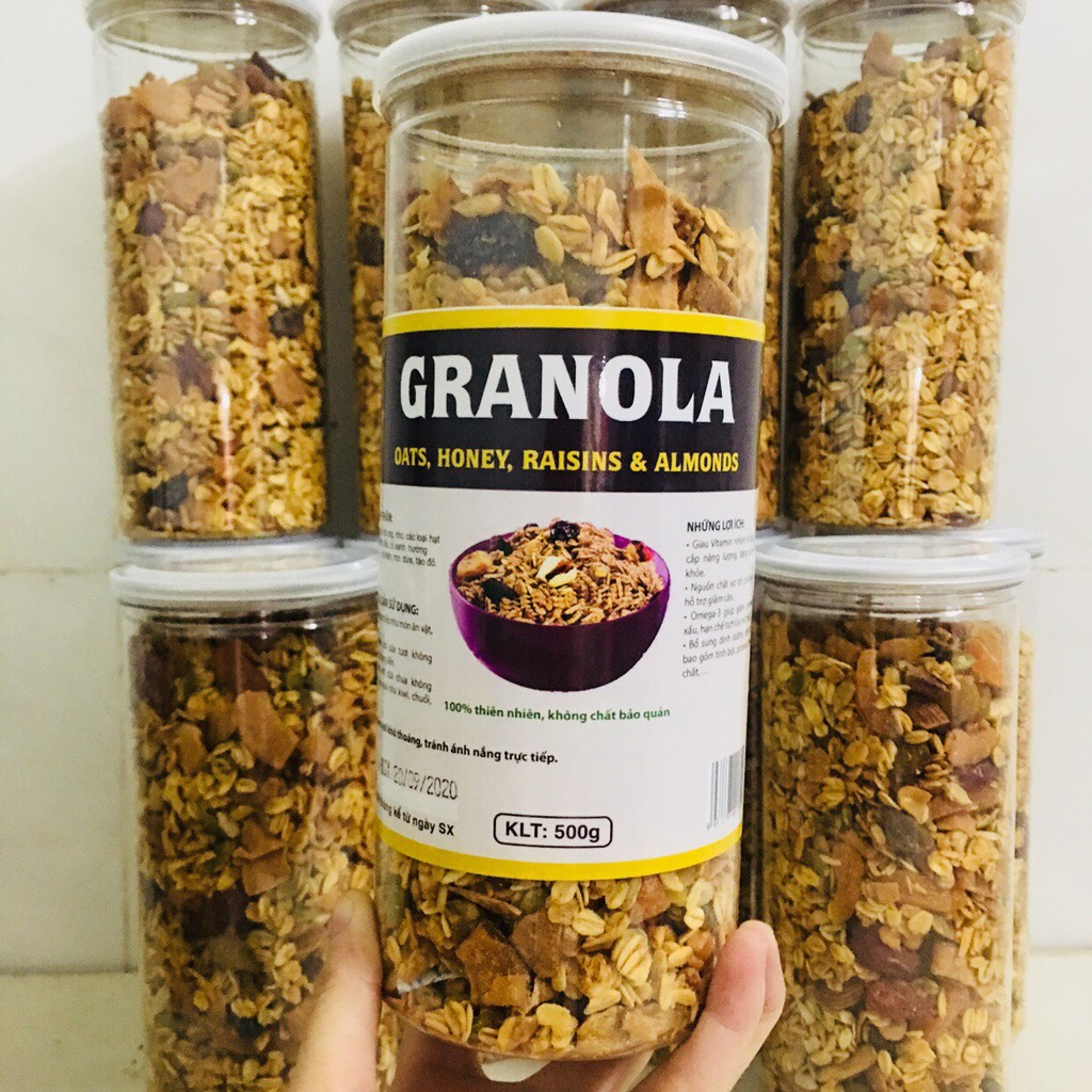❌❌ Granola Hạt Mix Không Đường Phù Hợp Ăn Chay Ăn Kiêng