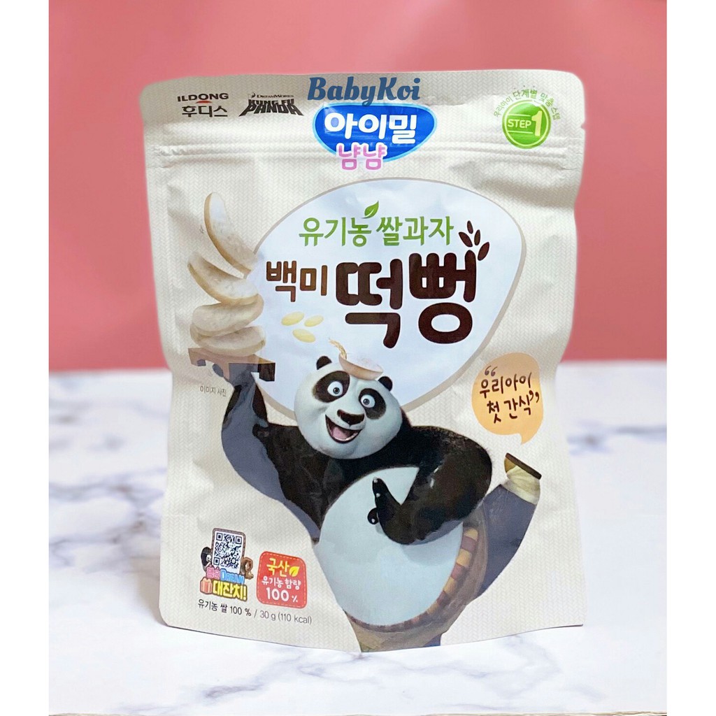 Bánh gạo hữu cơ cho bé ăn dặm ILDONG Hàn Quốc (date 11/2023)