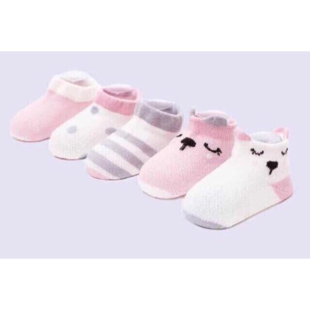 Set 5 Đôi Tất Lưới Cổ cổ thấp Cho Bé